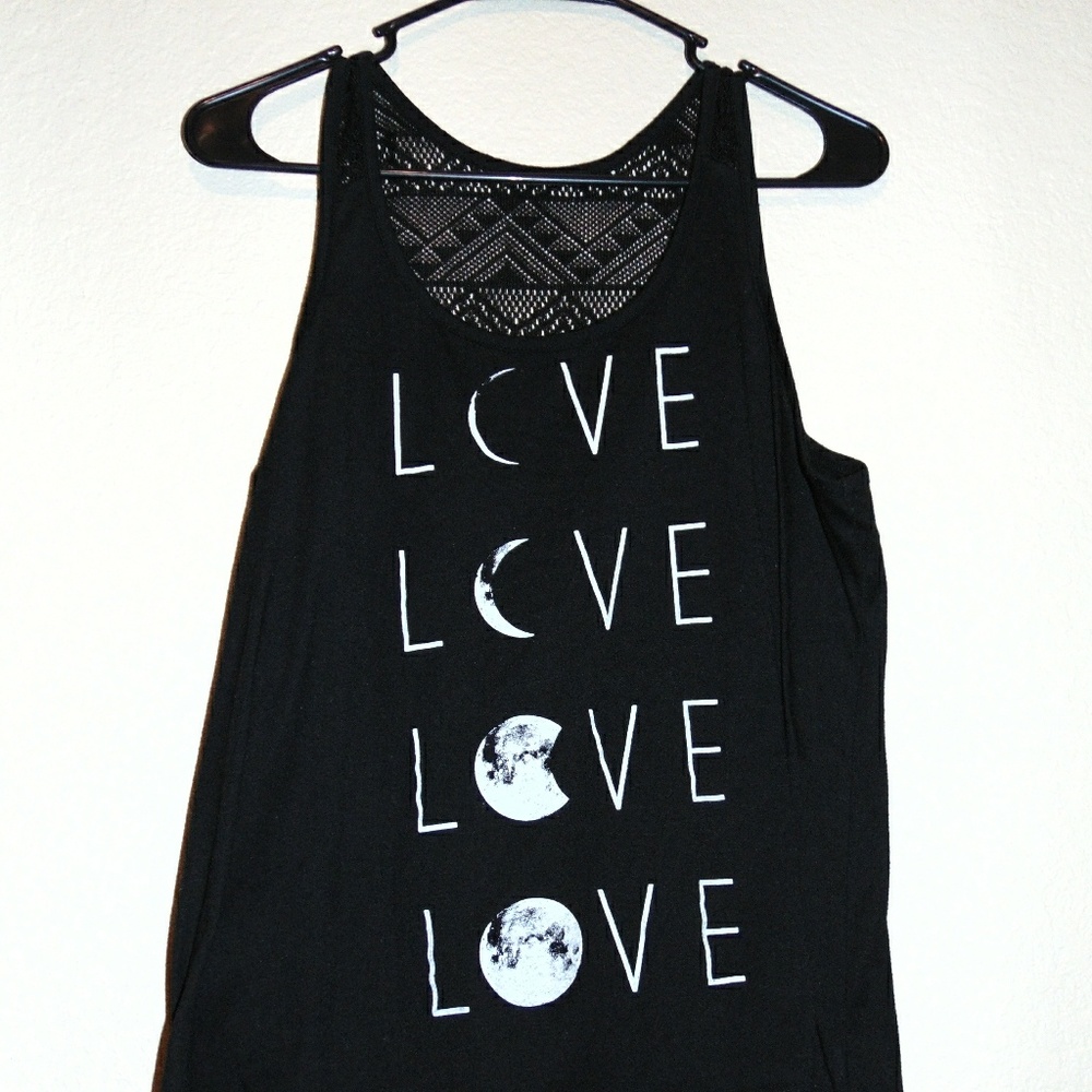 Black tank top